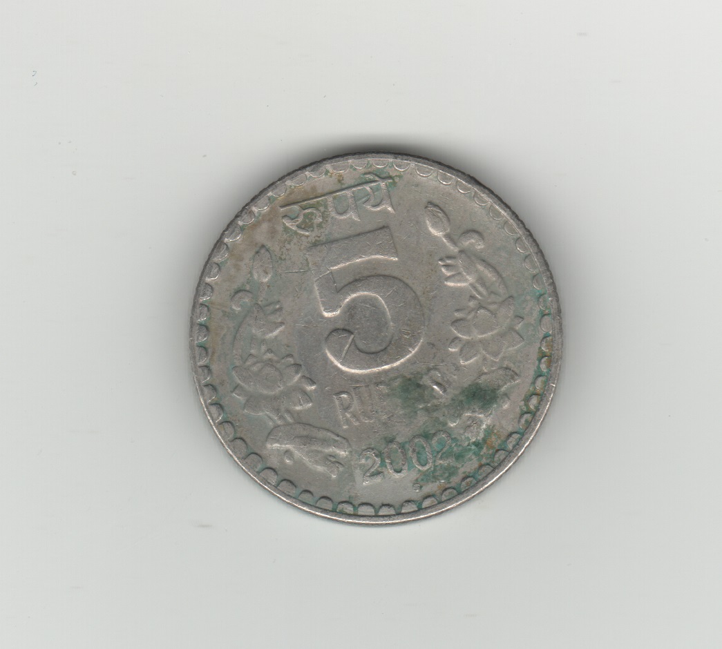  Indien 5 Rupees 2002   