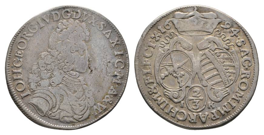  Sachsen, 2/3 Taler 1694   