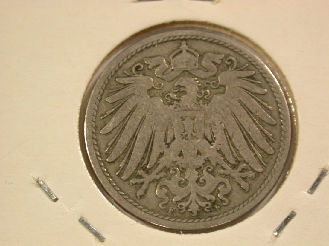  B04 KR  10 Pfennig 1893 F in ss/f.ss  Orginalbilder   