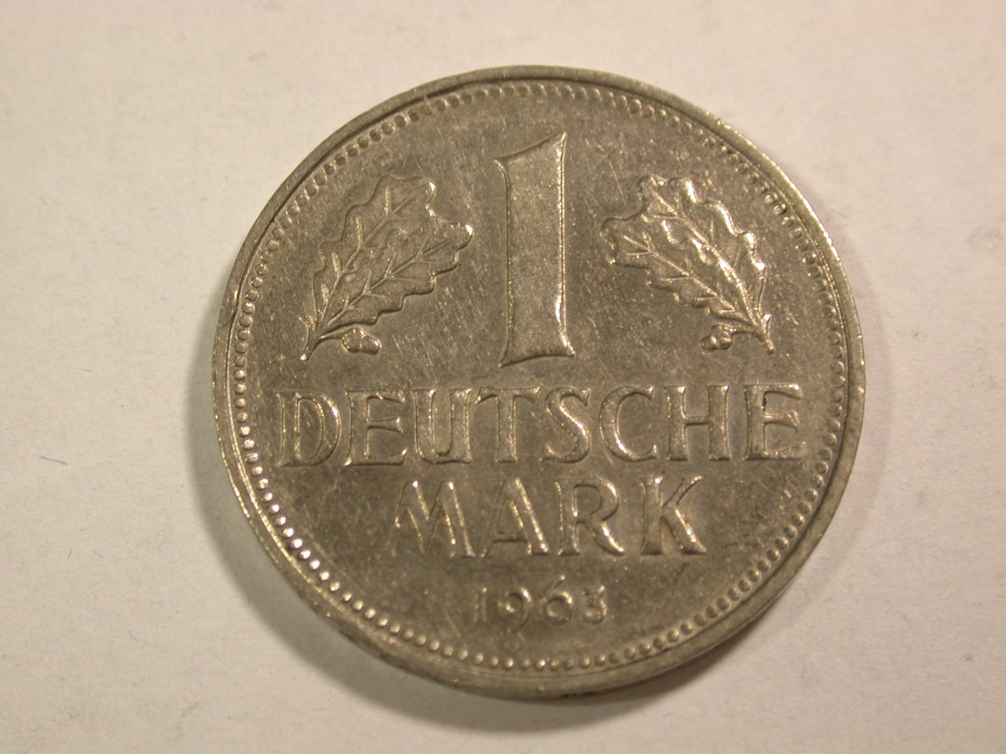 B04 BRD 1 Mark 1963 J in f.vz Rdf. Orginalbilder