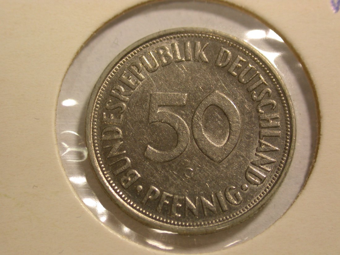  B04 BRD  50 Pfennig  1966 G in vz   Orginalbilder   