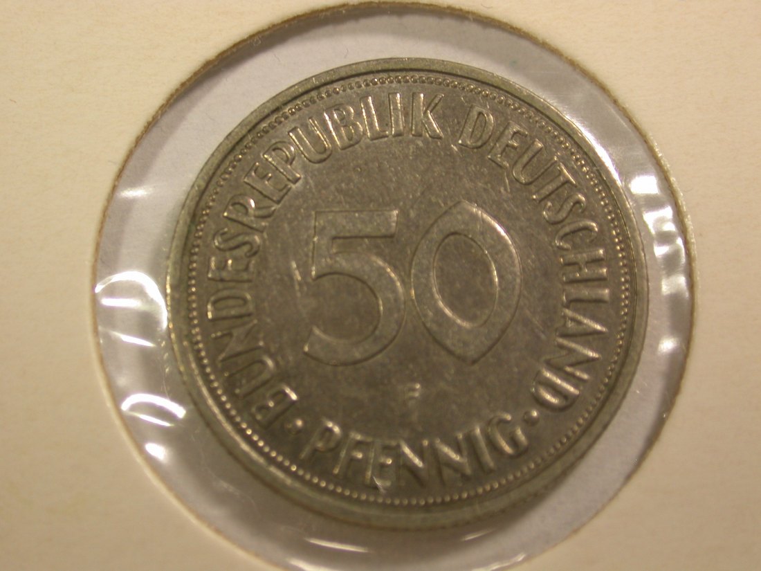  B04 BRD  50 Pfennig  1967 F in fast vz  Orginalbilder   