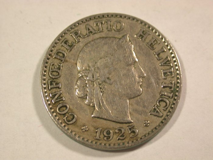 B05 Schweiz 10 Rappen 1925 in sehr schön Orginalbilder