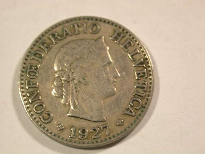 B05 Schweiz 10 Rappen 1927 in sehr schön Orginalbilder