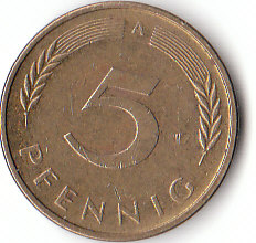 Deutschland (C081)b. 5 Pfennig 1995 A siehe scan