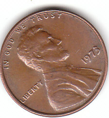 USA (C095)b. 1 Cent 1973 o.MZ. siehe scan