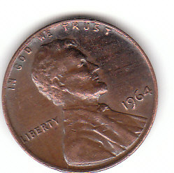 USA (C106)b. 1 Cent 1964 o.Mz. siehe scan