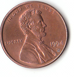 USA (C111)b. 1 Cent 1994 d siehe scan