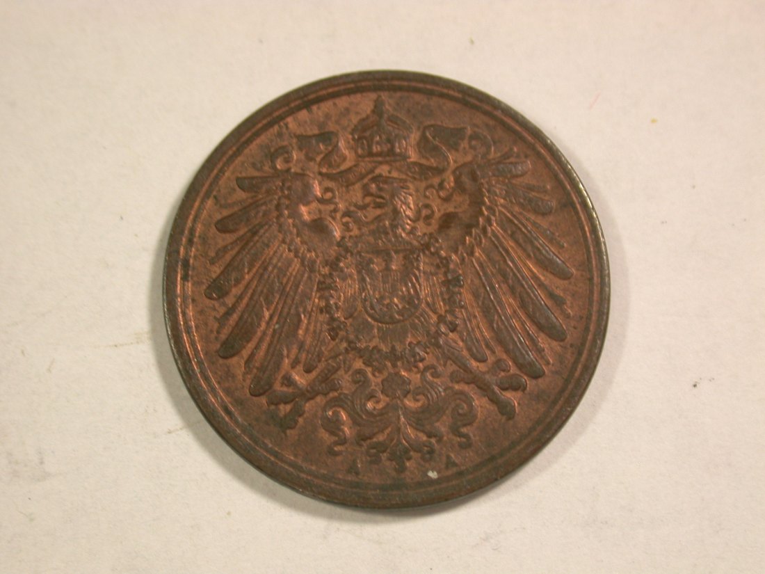  B07 KR 1 Pfennig 1915 A in f.ST !!  Originalbilder   