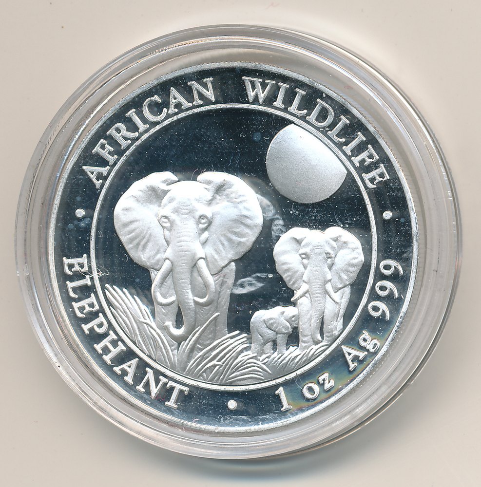 Somalia 100 Shillings 2014 1 Unze Feinsilber African Wildlife 1 oz Ag 999