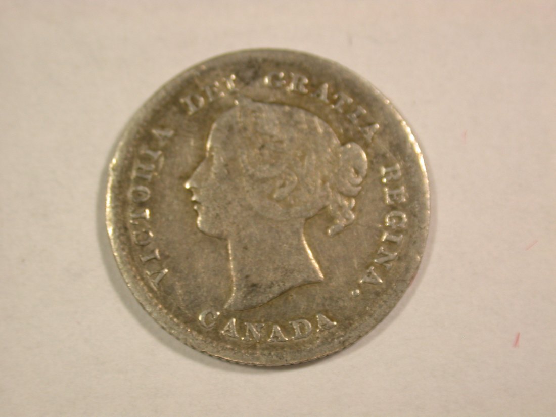  B08 Kanada 5 Cent 1898 Victoria in ss+   Originalbilder   