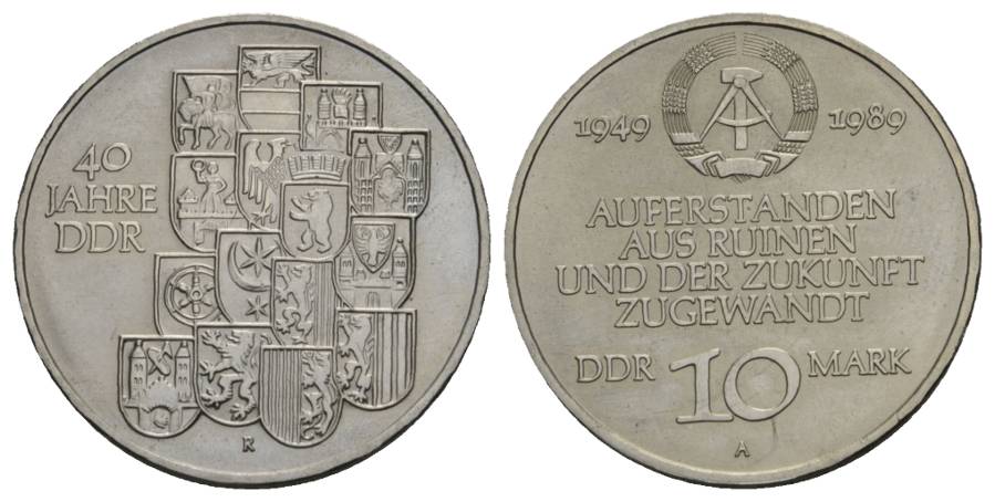  DDR, 10 Mark 1989, J. 1630   
