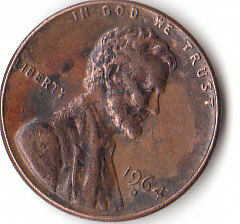USA (C130)b. 1 Cent 1964 D siehe scan