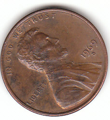 USA (C132)b. 1 Cent 1969 D siehe scan