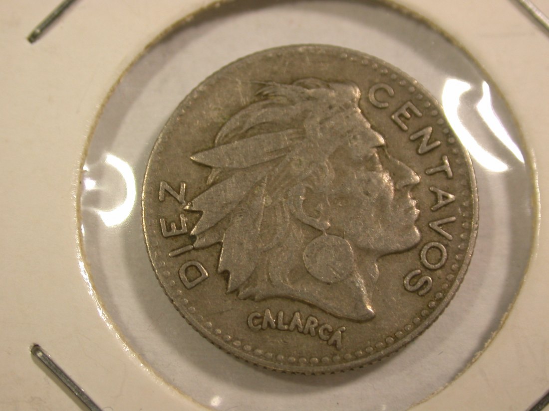 B41 Kolumbien 10 Centavos 1956 in ss Originalbilder