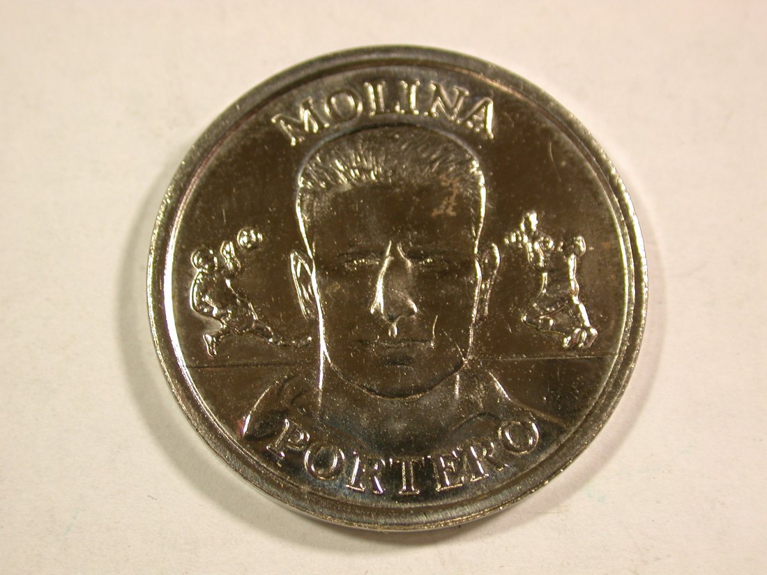 B41 Fußball Spanien 2000 Torhüter Molina Brasilien Medaille Originalbilder