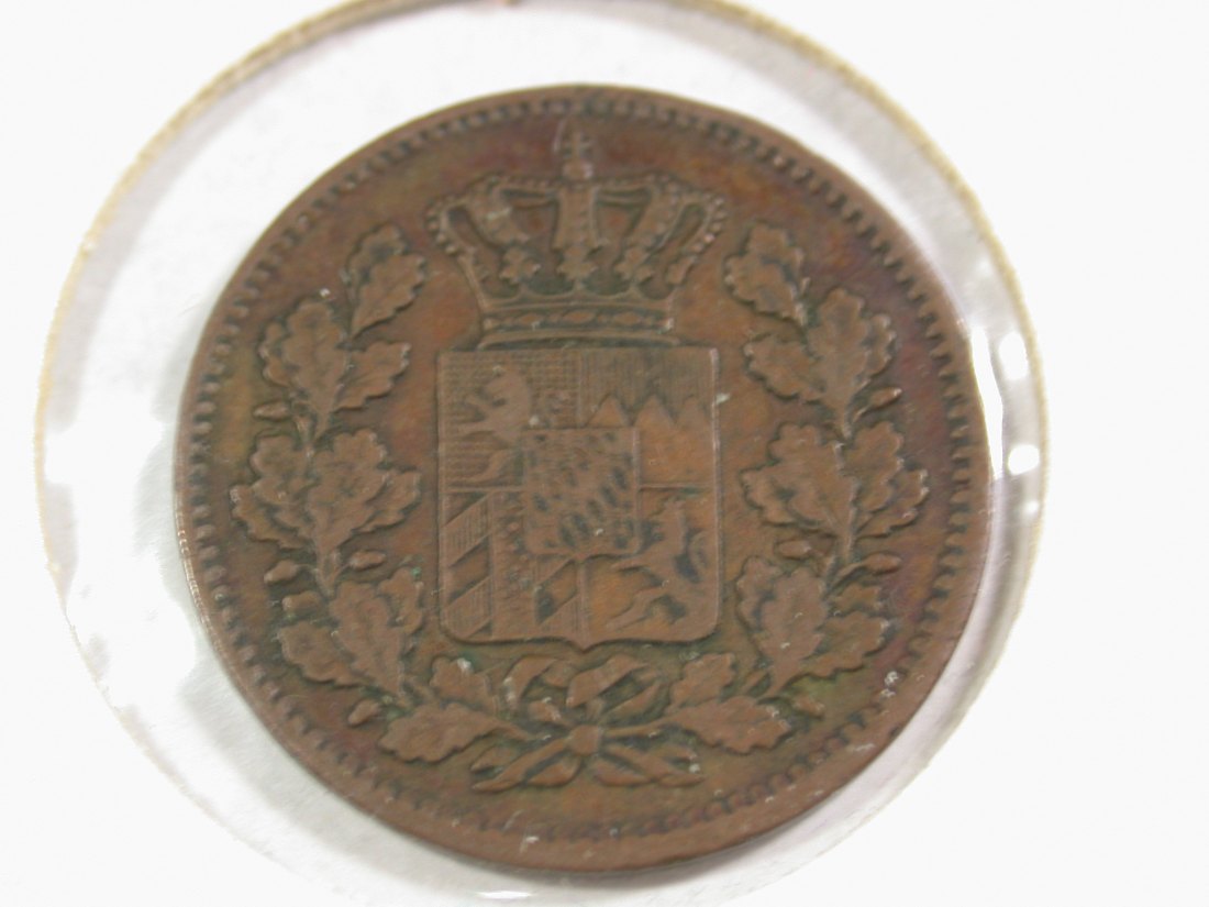  B41 Bayern 2 Pfennig 1869 in ss+  Originalbilder   
