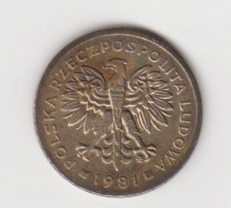 2 Zloty Polen 1981 (B780)   