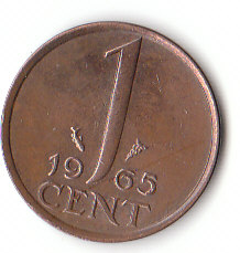 Niederlande (C160)b. 1 Cent 1965 siehe scan