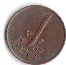 Niederlande (C162)  b. 1 Cent 1967 siehe scan