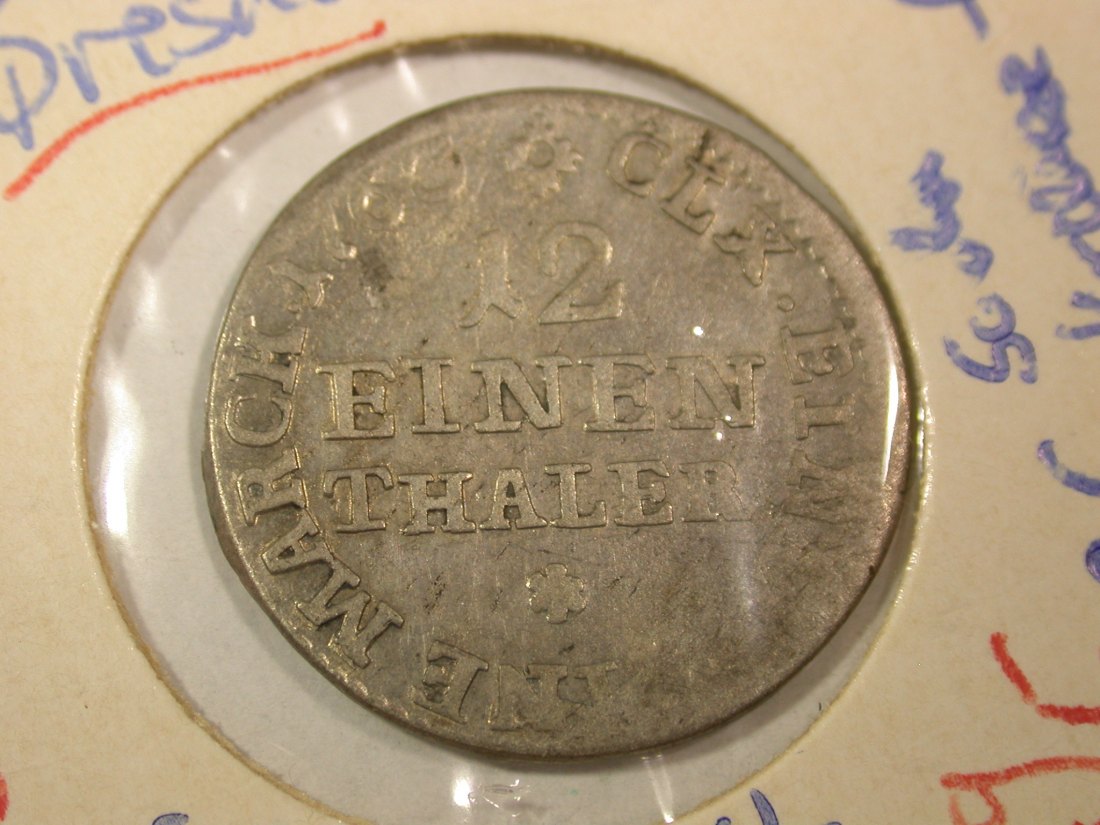 B42 Sachsen 1/12 Taler Dresden 1763 in ss+ Originalbilder