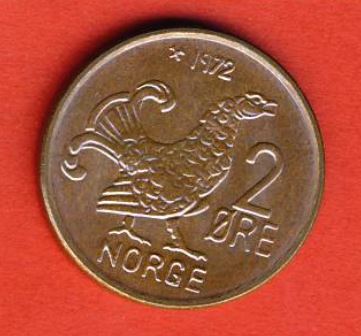  Norwegen 2 Öre 1972 vz - bfr.   