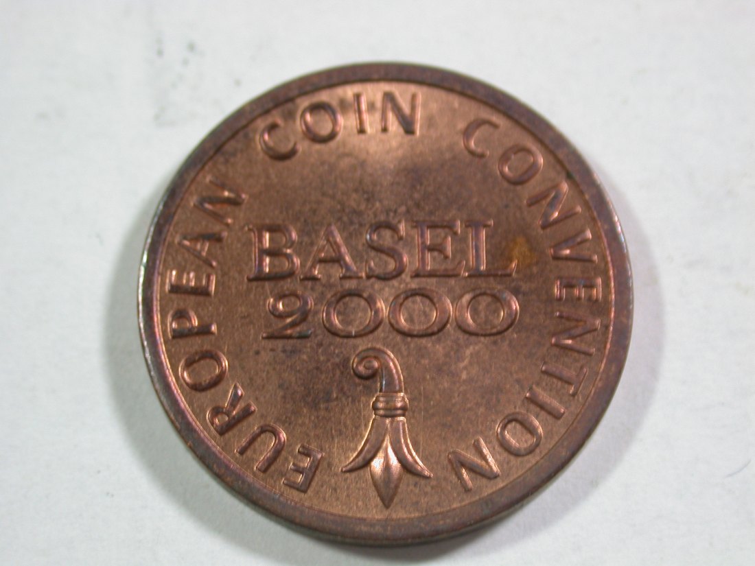 B10 Basel Münzbörse 2000 Jeton von Panstowa in ST Originalbilder
