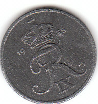 Dänemark (C167)b. 1 Ore 1955 Zink siehe scan