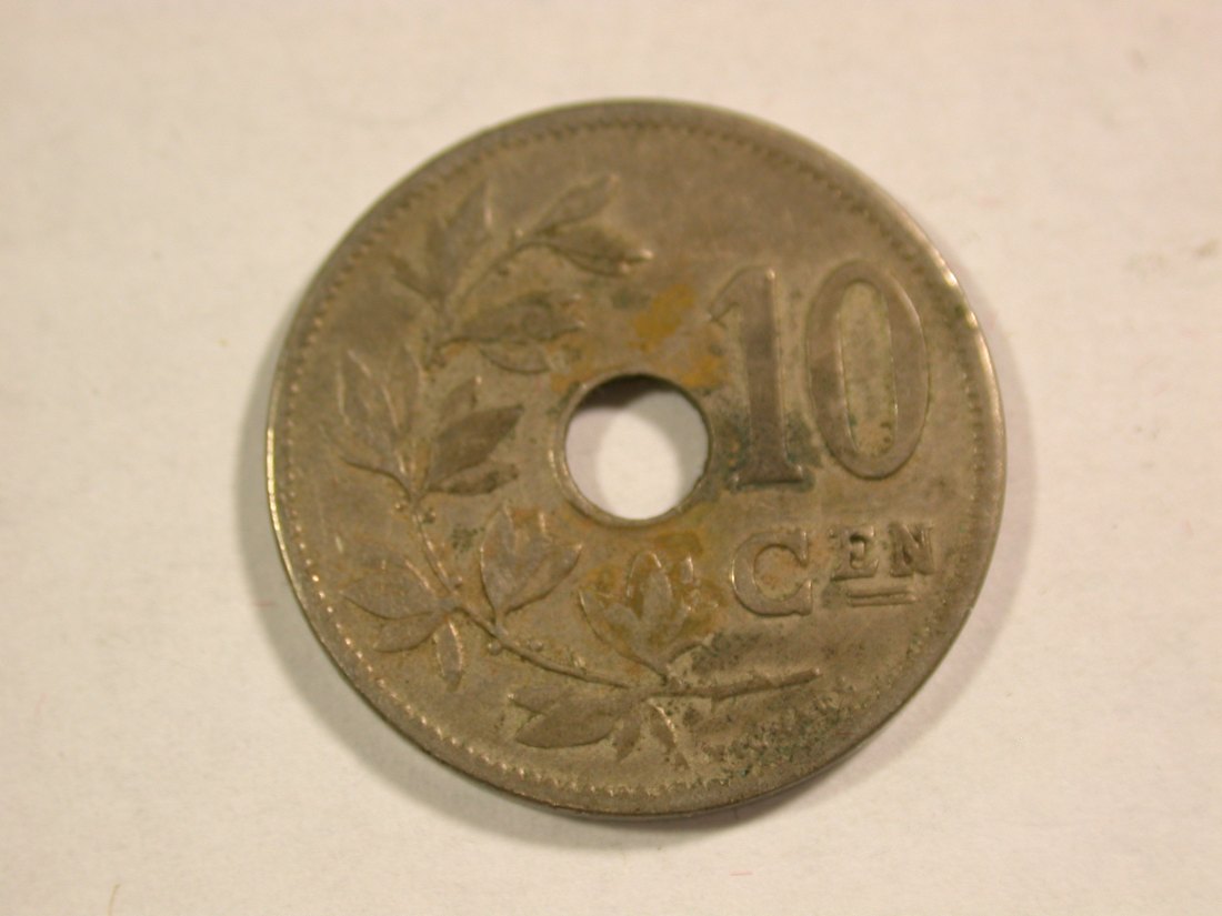 B12 Belgien 10 Centimes 1904 in f.ss Originalbilder