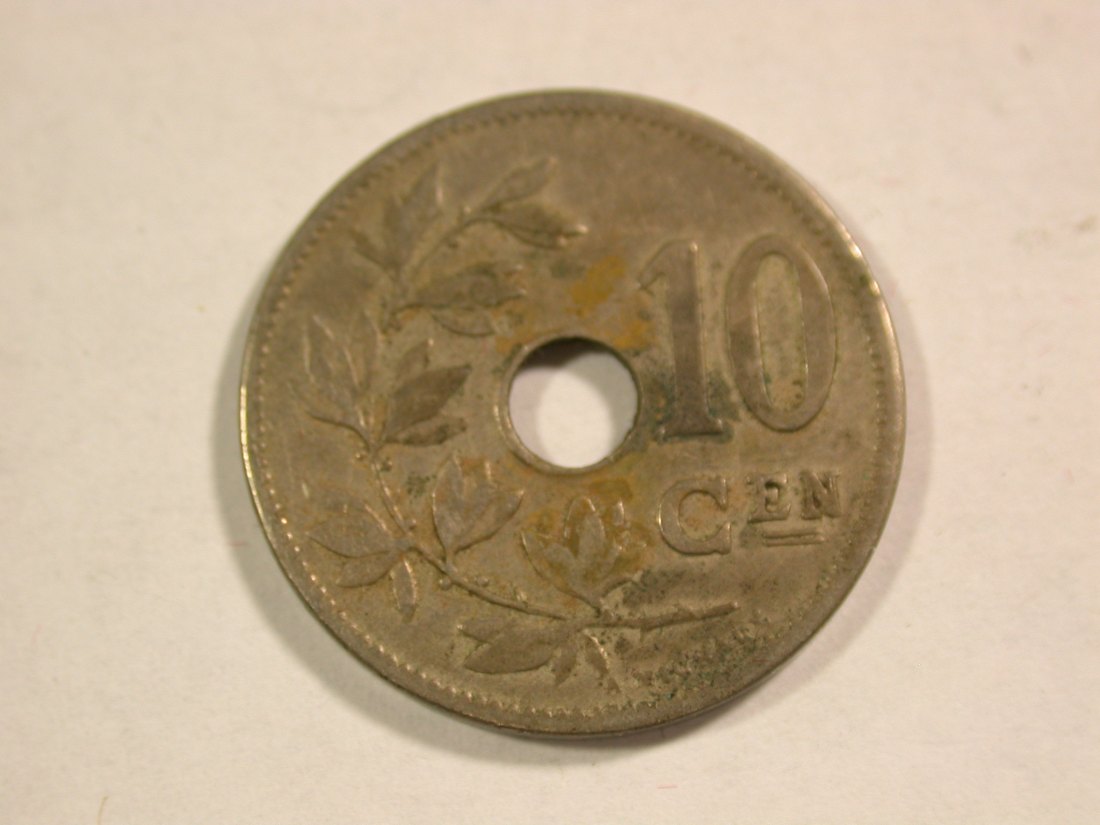  B12 Belgien  10 Centimes 1904 in f.ss  Originalbilder   