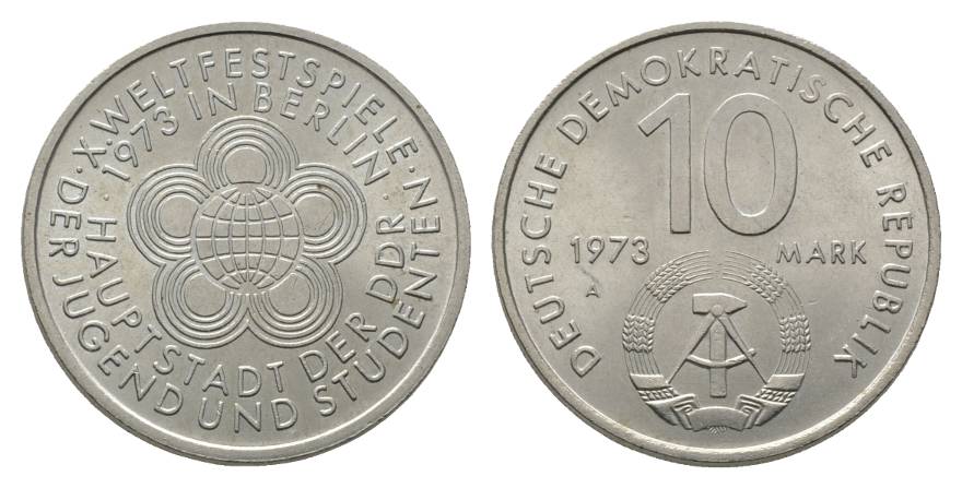  DDR, 10 Mark 1973, J. 1545   