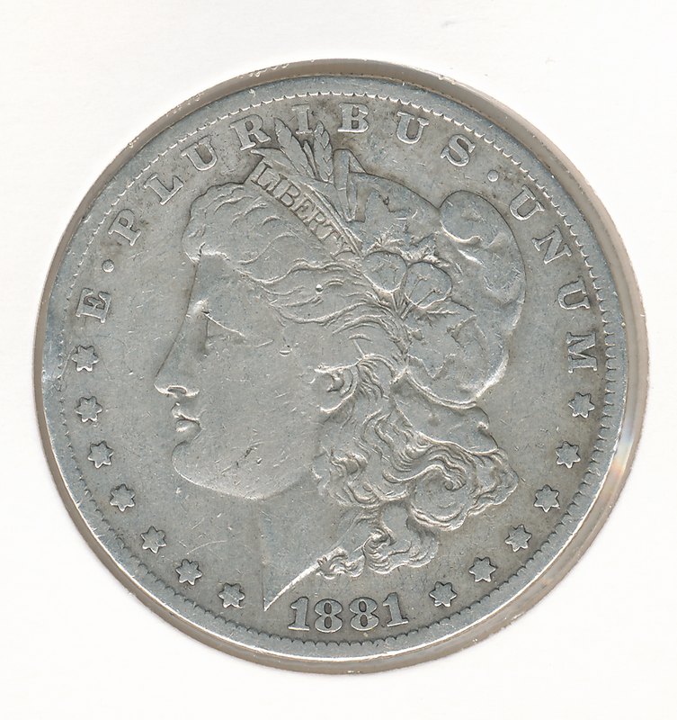 USA One Dollar Liberty 1881 O Silber