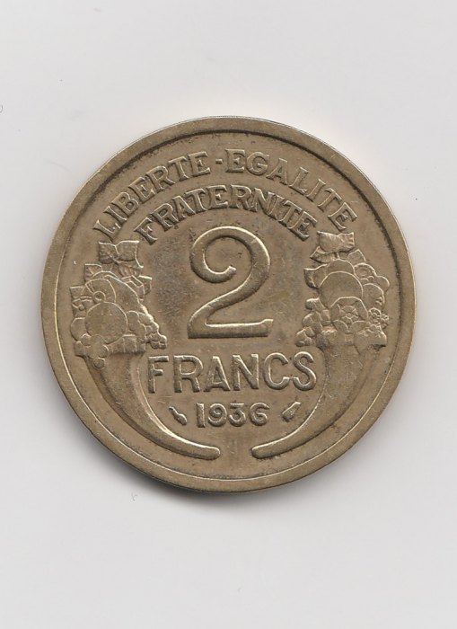  Frankreich 2 Francs 1936 Paris (B875)   