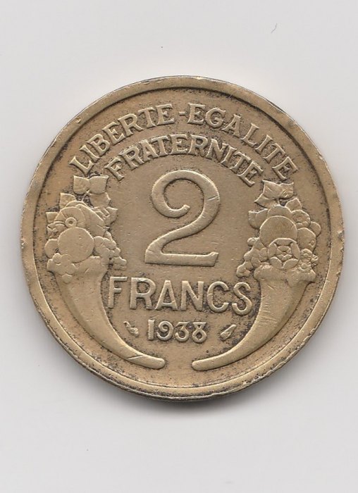  Frankreich 2 Francs 1938 Paris (B877)   