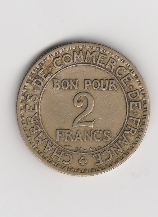  Frankreich 2 Francs 1922  (B879)   