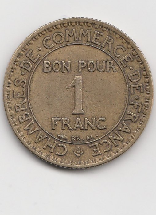  1 Franc Frankreich 1922   (B885)   