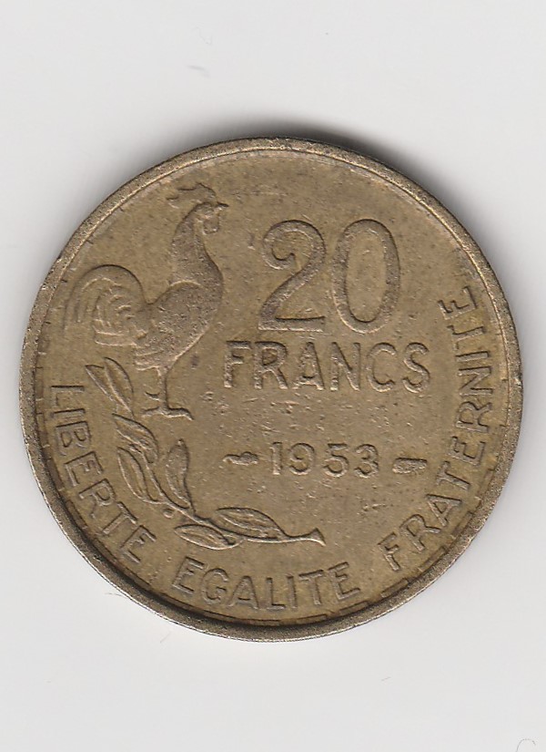  20 Francs Frankreich 1953  (B888)   