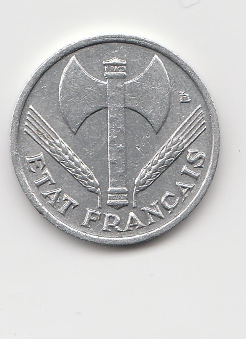  50 Centimes Frankreich 1943 (B897)   