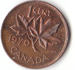 Canada (C176)b. 1 Cent 1970 siehe scan