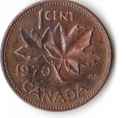 Canada (C177)b. 1 Cent 1970 siehe scan