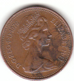 Großbritannien (C180)b. 1 New Penny 1976 siehe scan