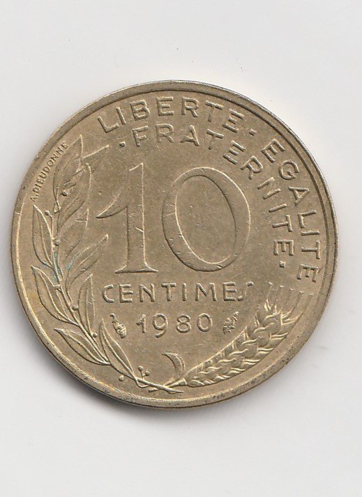  10 Centimes Frankreich 1980 (B912)   