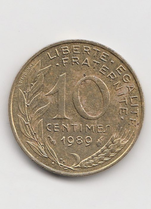  10 Centimes Frankreich 1989(B919)   