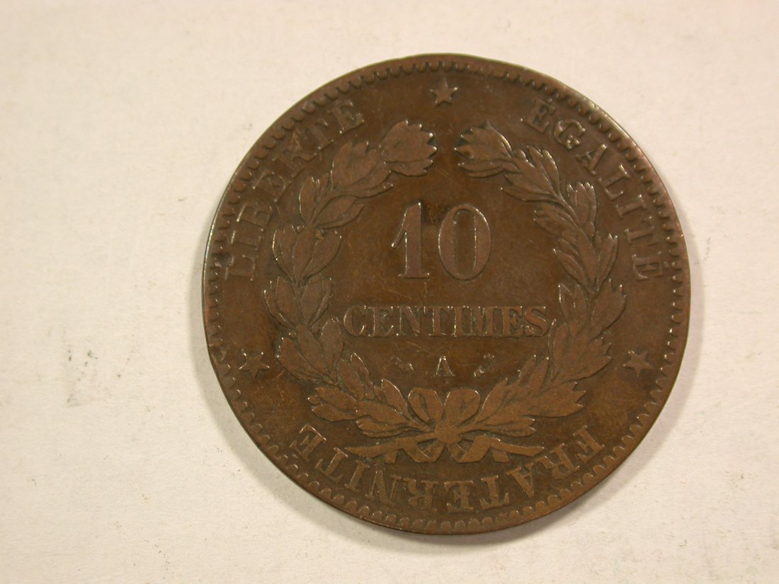  B43 Frankreich 10 Centimes 1896 in f.ss  Originalbilder   