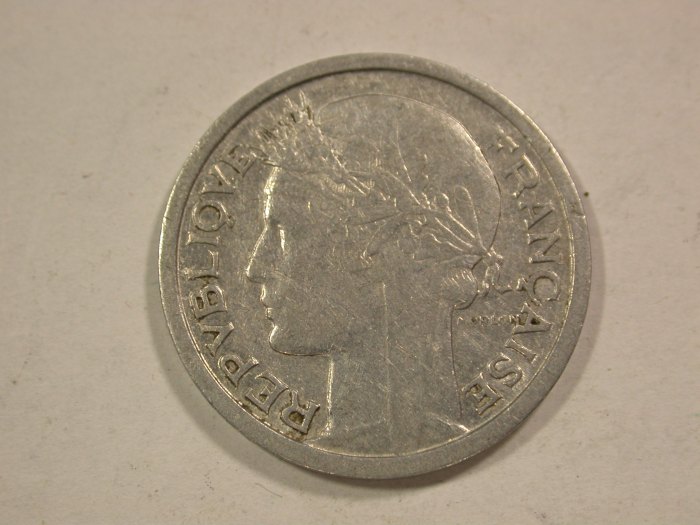  B43 Frankreich 1 Francs 1944 in ss   Originalbilder   