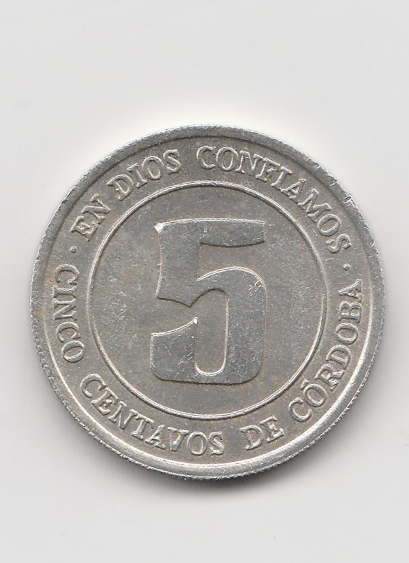 5 centavos de Cordoba Nicaragua 1974 (B930)