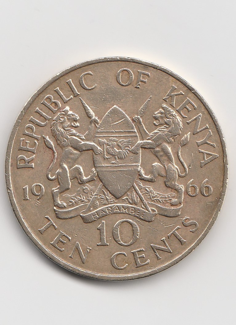  Kenia 10 Cent 1966 (B949)   