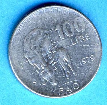  Italien 100 Lire 1979 FAO   