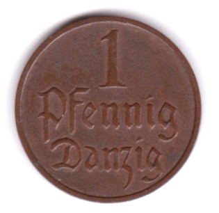 DANZIG 1PFENNIG 1929