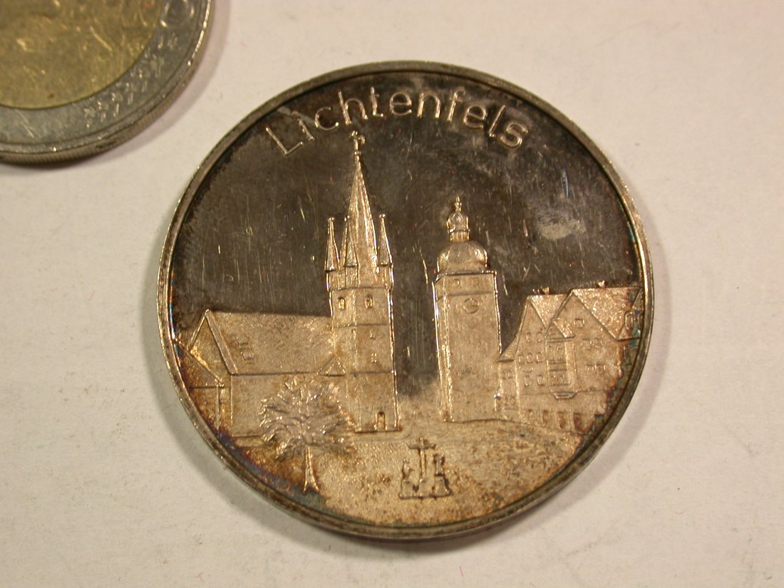  B14 Lichtenfels Kloster Banz Vierzehnheiligen Silber 1000 15,2 Gramm 35 mm in PP l.b Originalbilder   